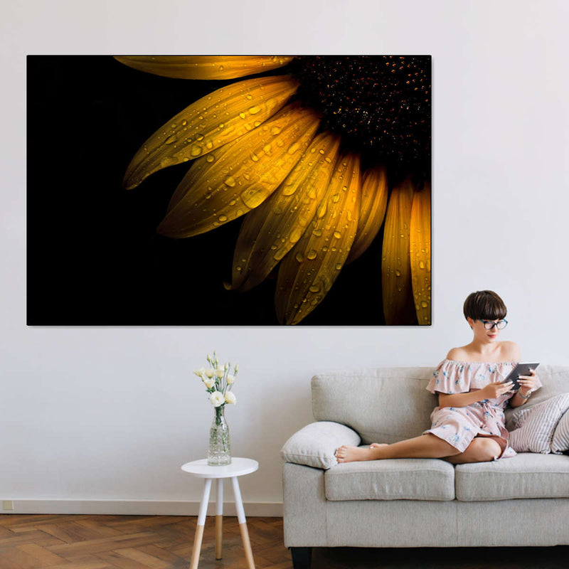 Sunflower Water Wall Art