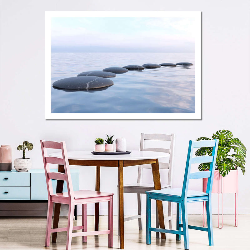 Water Zen Stones Wall Art