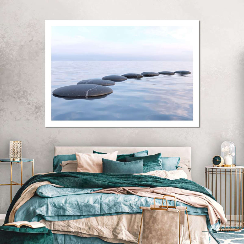 Water Zen Stones Wall Art