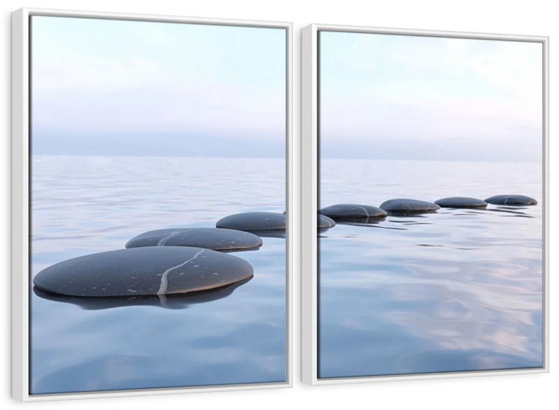 Water Zen Stones Wall Art