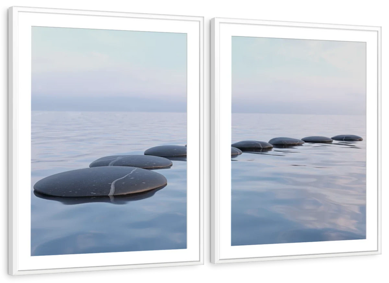 Water Zen Stones Wall Art