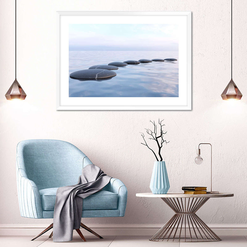 Water Zen Stones Wall Art