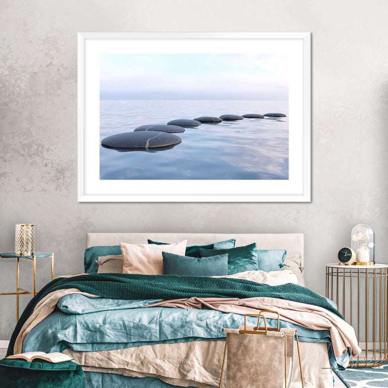 Water Zen Stones Wall Art