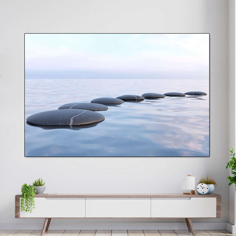 Water Zen Stones Wall Art