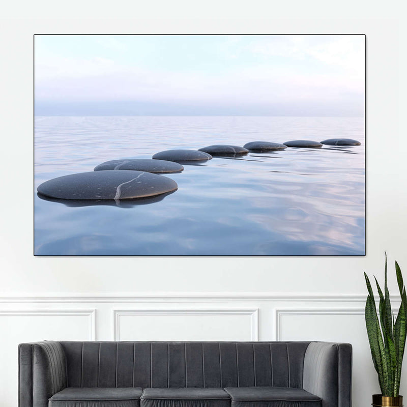 Water Zen Stones Wall Art