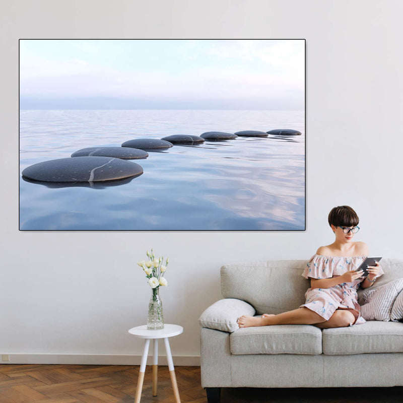 Water Zen Stones Wall Art