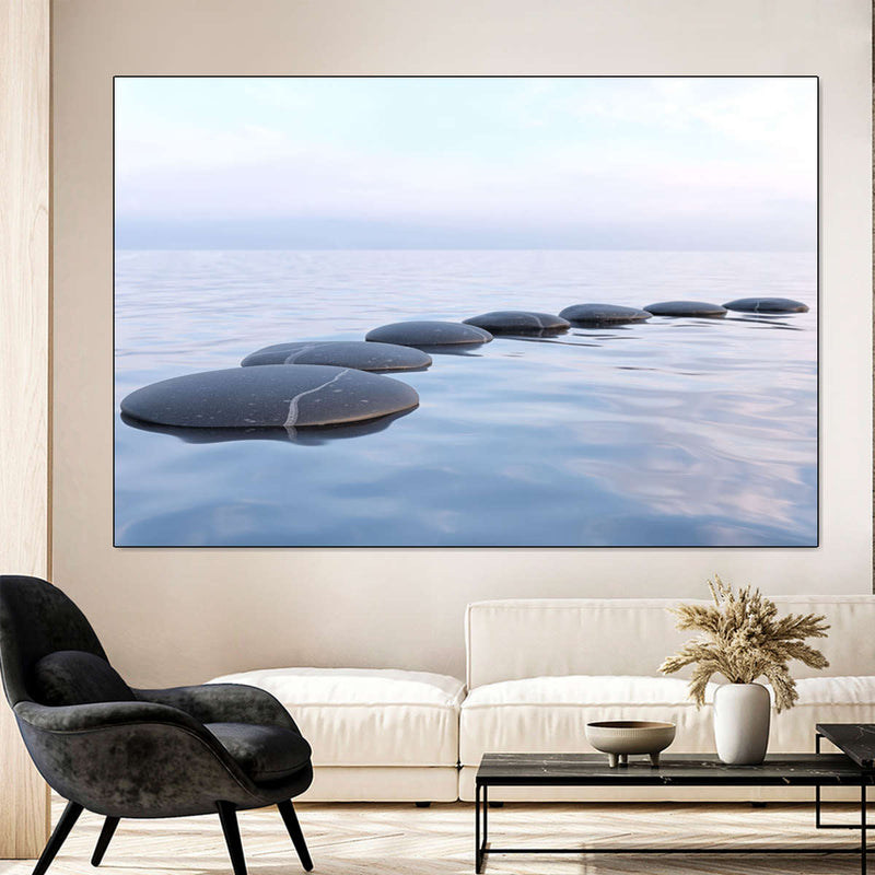 Water Zen Stones Wall Art