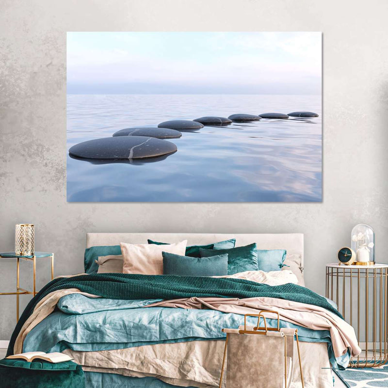 Water Zen Stones Wall Art