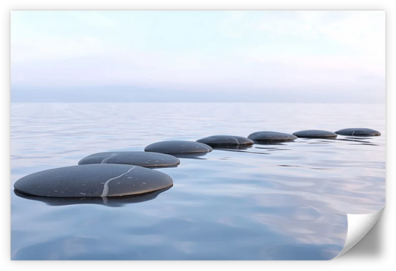 Water Zen Stones Wall Art