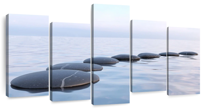 Water Zen Stones Wall Art