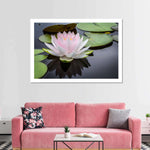 Pinkish White Lotus Wall Art