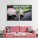 Pinkish White Lotus Wall Art