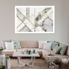 Marble Texture Geometric Abstract Wall Art