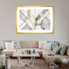 Marble Texture Geometric Abstract Wall Art