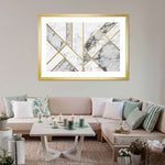 Marble Texture Geometric Abstract Wall Art