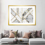 Marble Texture Geometric Abstract Wall Art