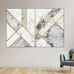 Marble Texture Geometric Abstract Wall Art