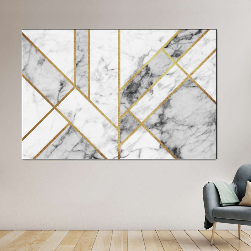 Marble Texture Geometric Abstract Wall Art