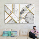 Marble Texture Geometric Abstract Wall Art