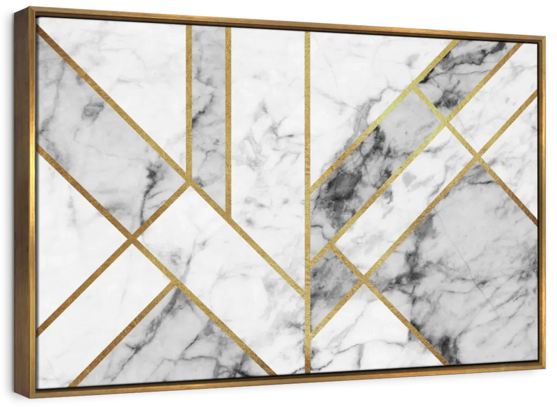 Marble Texture Geometric Abstract Wall Art