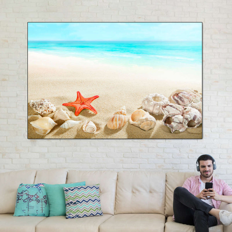 Seashells At The Beach Wall Art