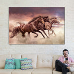 Three Running Horses Wall Art
