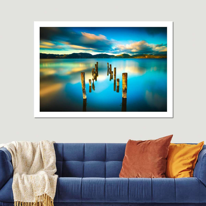 Massaciuccoli Lake Sunset Wall Art
