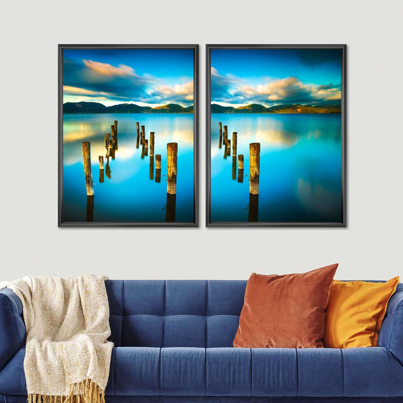 Massaciuccoli Lake Sunset Wall Art