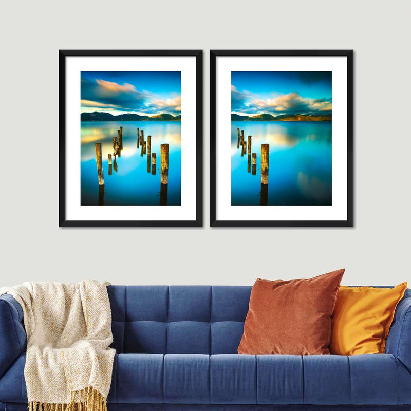 Massaciuccoli Lake Sunset Wall Art