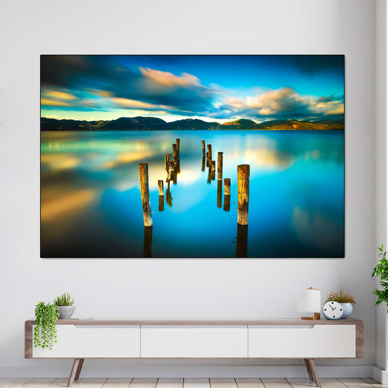 Massaciuccoli Lake Sunset Wall Art