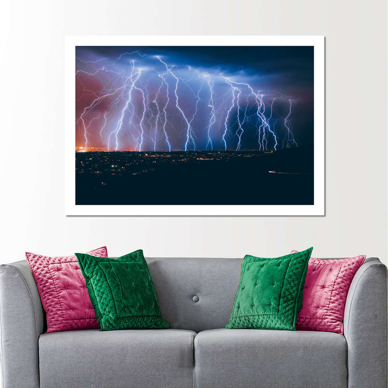 Lightning Strikes Wall Art
