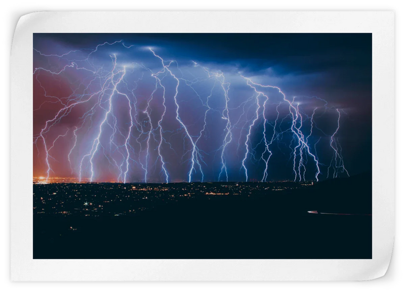 Lightning Strikes Wall Art