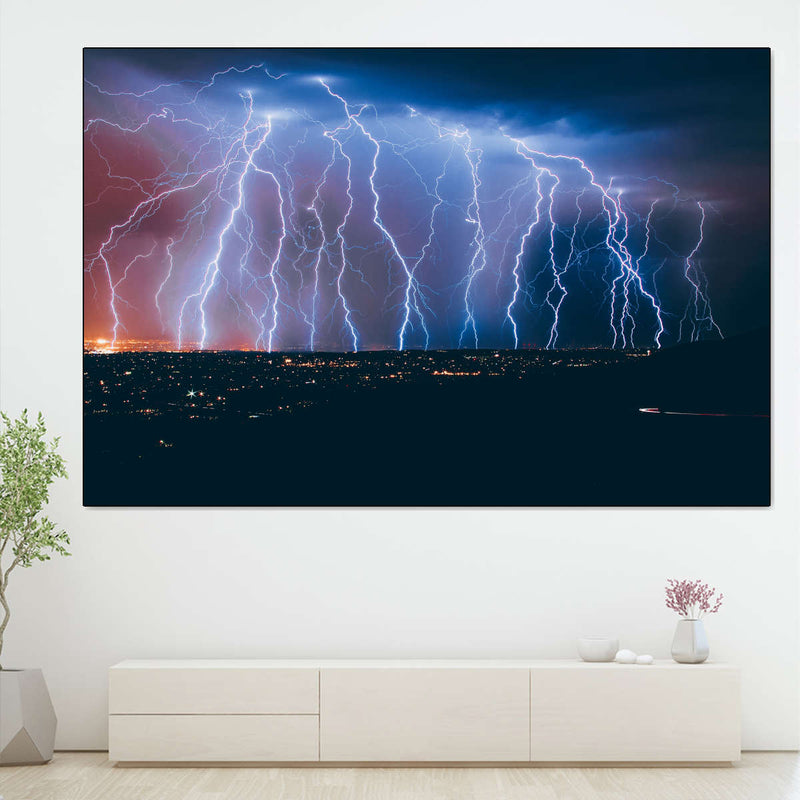 Lightning Strikes Wall Art