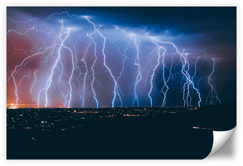 Lightning Strikes Wall Art