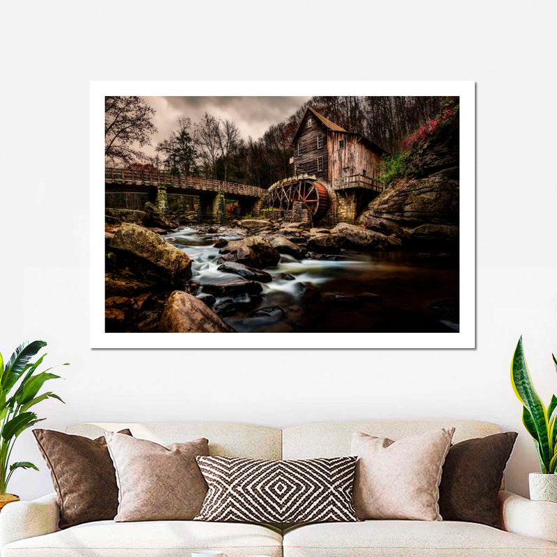 Grist Mill At Babcock Park Wall Art