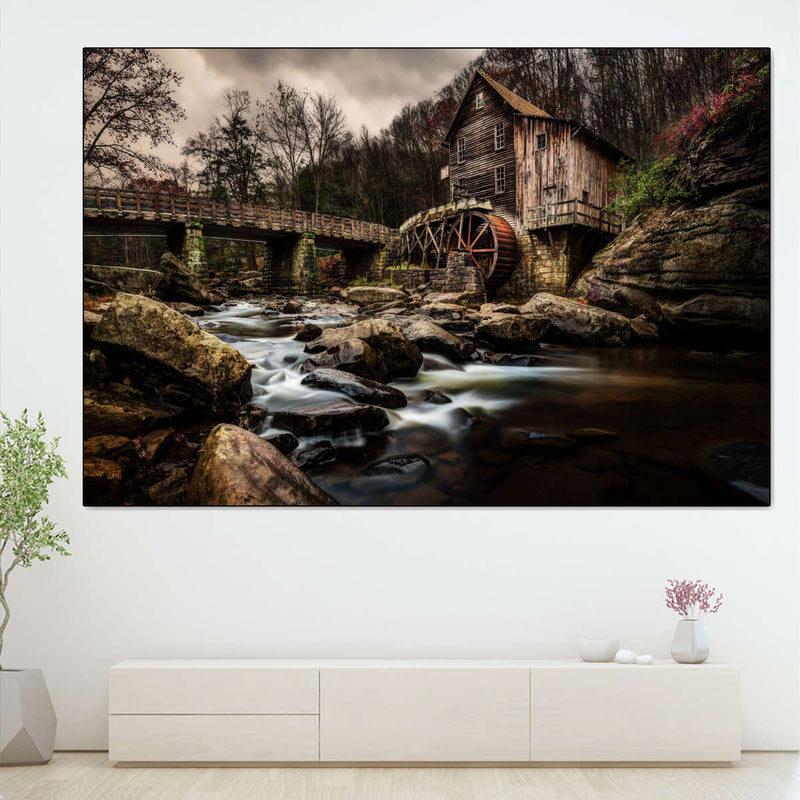 Grist Mill At Babcock Park Wall Art