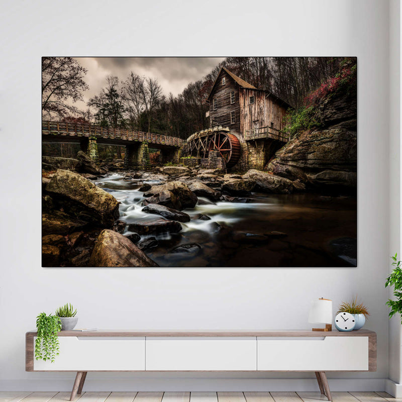 Grist Mill At Babcock Park Wall Art