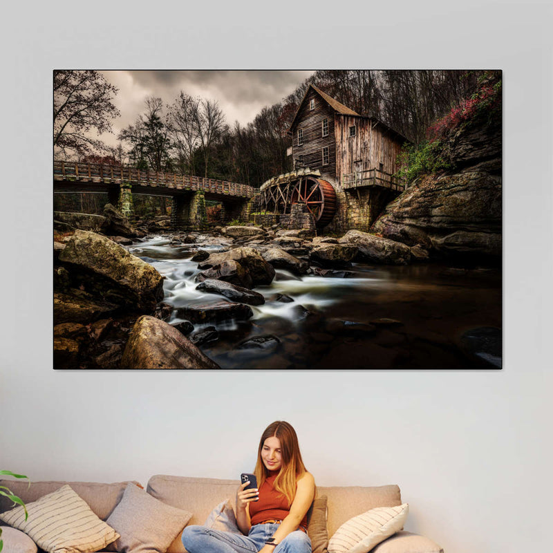Grist Mill At Babcock Park Wall Art