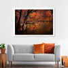 Orange Autumn Lake Wall Art