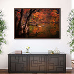 Orange Autumn Lake Wall Art