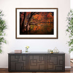 Orange Autumn Lake Wall Art