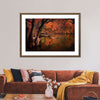 Orange Autumn Lake Wall Art