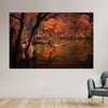 Orange Autumn Lake Wall Art