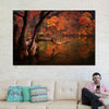 Orange Autumn Lake Wall Art