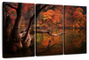 Orange Autumn Lake Wall Art