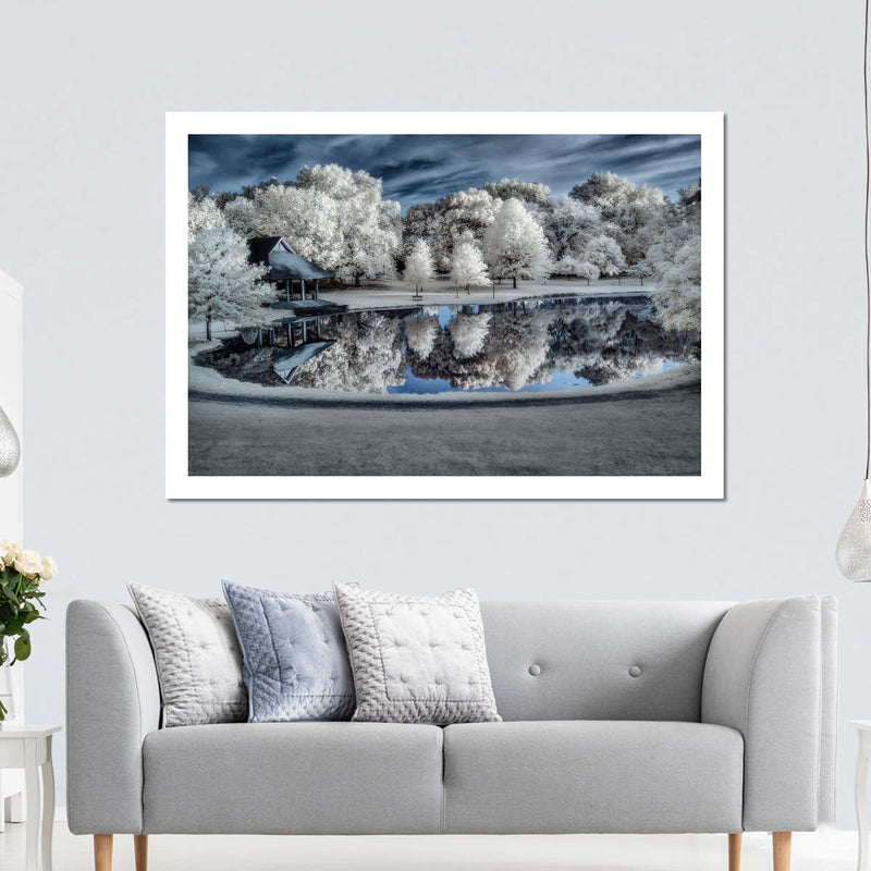 Winter Nightscape Wall Art