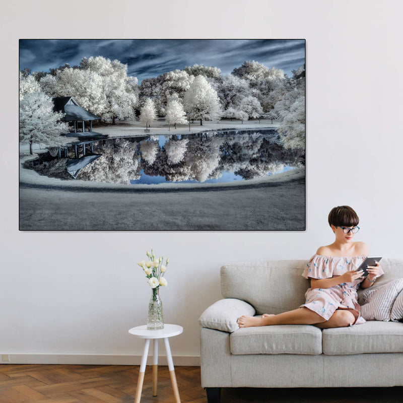 Winter Nightscape Wall Art