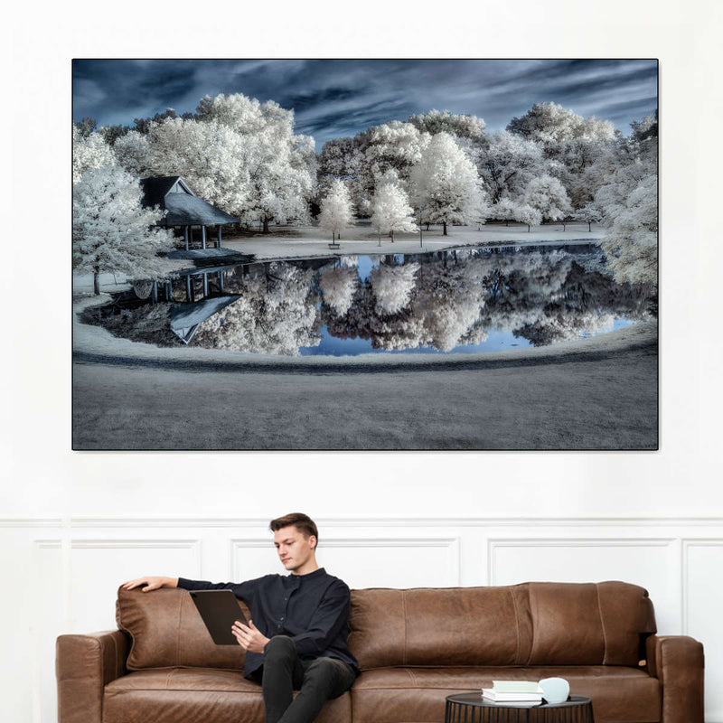 Winter Nightscape Wall Art