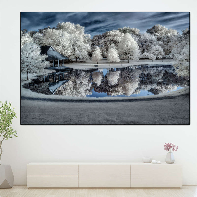 Winter Nightscape Wall Art