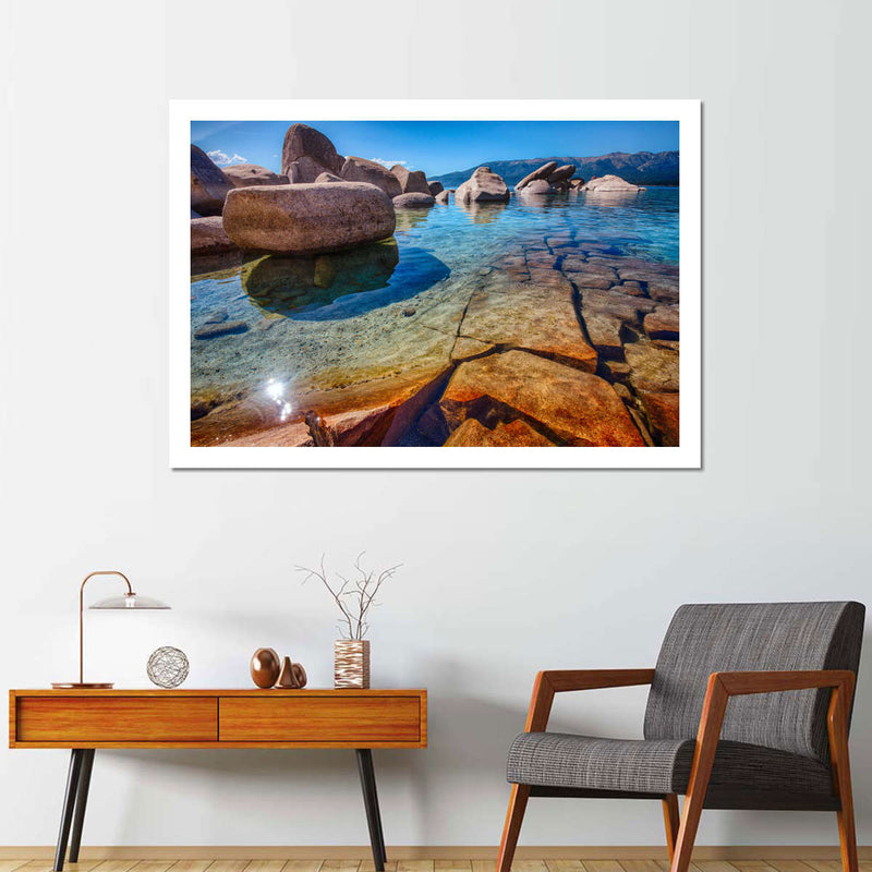 Lake Tahoe Stones Wall Art